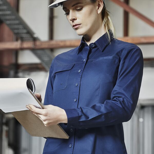 Womens Lightweight Tradie L/S Shirt Thumbnail